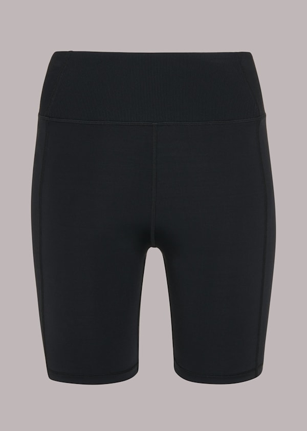 Black Ribbed Short